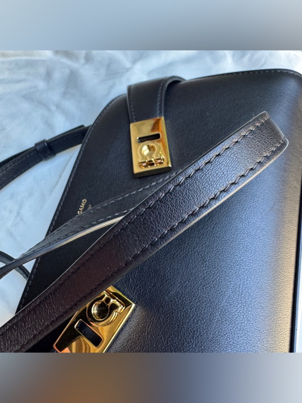 SOLD Salvatore Ferragamo Hug Mini Leather Crossbody - Picture 8 of 16